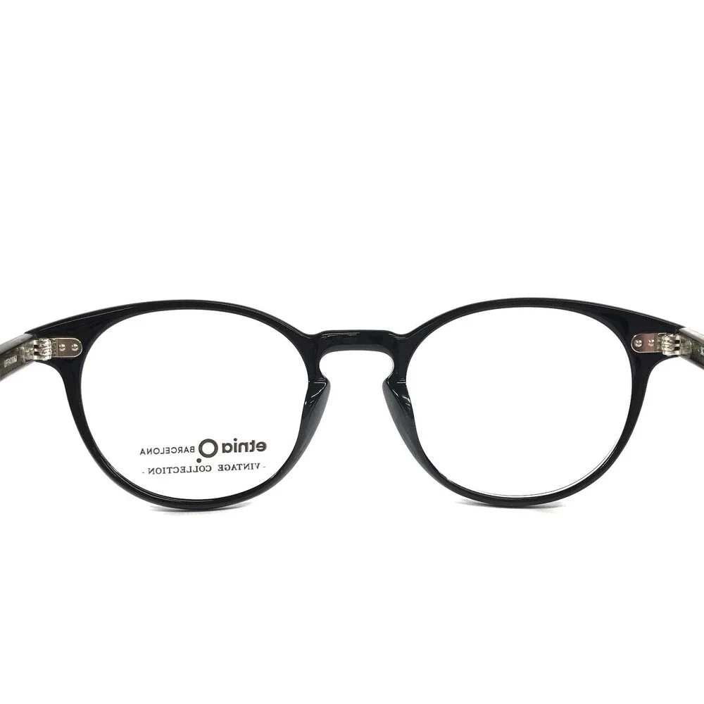 Etnia Barcelona Eyeglasses Frames KREUZBERG III BKBL Black Blue Round 49-20-145